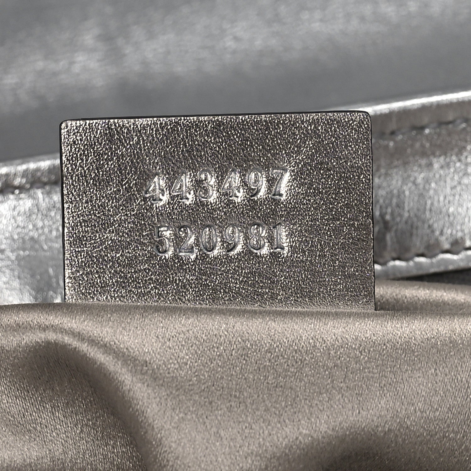 Gucci Sequin Matelasse Small GG Marmont Shoulder Bag Silver 7 of 10