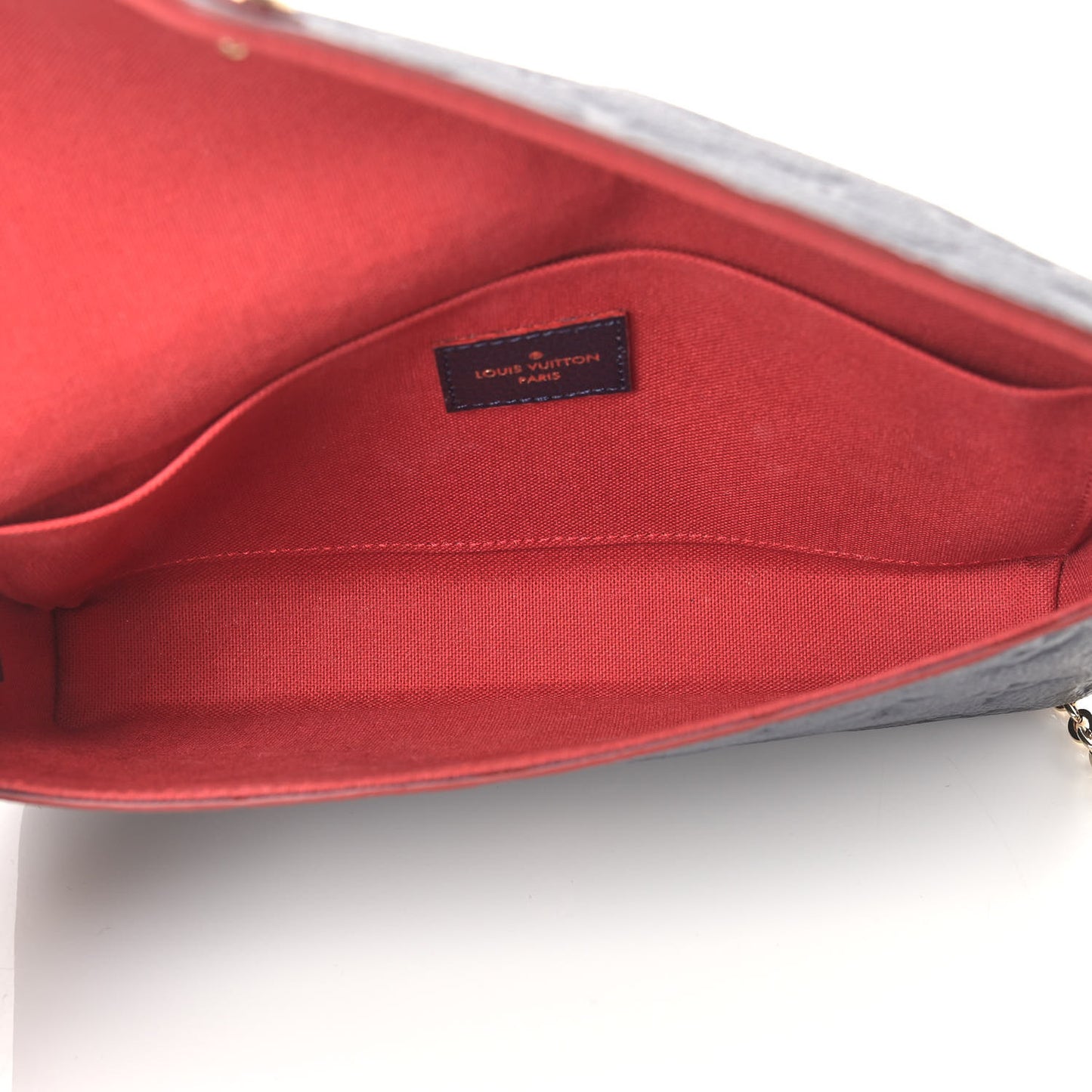 Empreinte Pochette Felicie Chain Wallet Marine Rouge