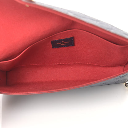 Louis Vuitton Empreinte Pochette Felicie Chain Wallet Marine Rouge 10 of 14