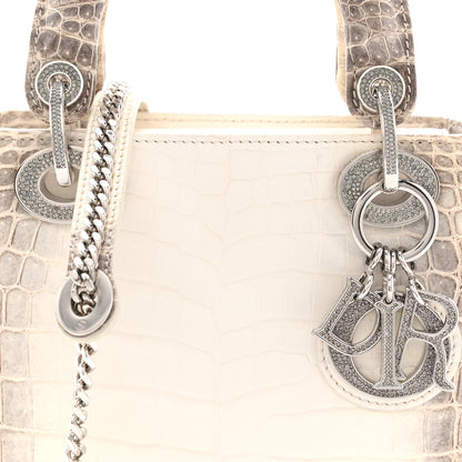 Christian Dior Niloticus Crocodile Himalaya Crystal Mini Lady Dior White 8 of 11