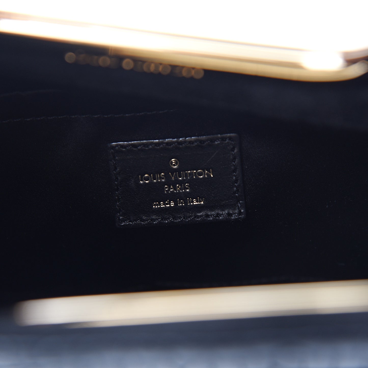 Suede Monogram Motard Afterdark Clutch Black