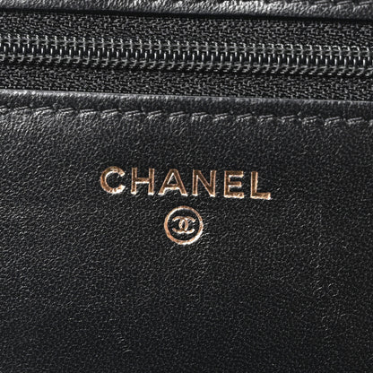 Chanel Lambskin Quilted Trendy CC Wallet On Chain WOC Black 6 of 11
