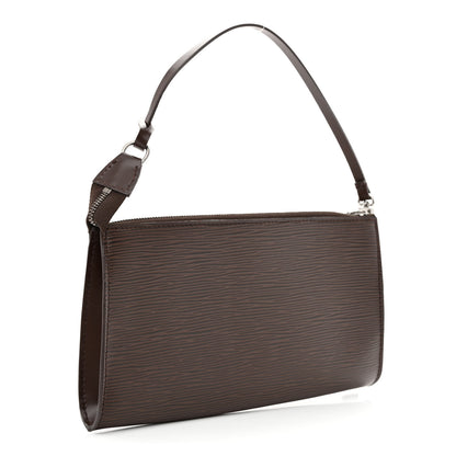 Louis Vuitton Epi Pochette Accessories 24 Moka 3 of 10