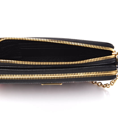 Prada X UNIVERSAL STUDIOS Saffiano Thunder Frankenstein Mini Double Zip Chain Crossbody Bag Lacca 5 of 11