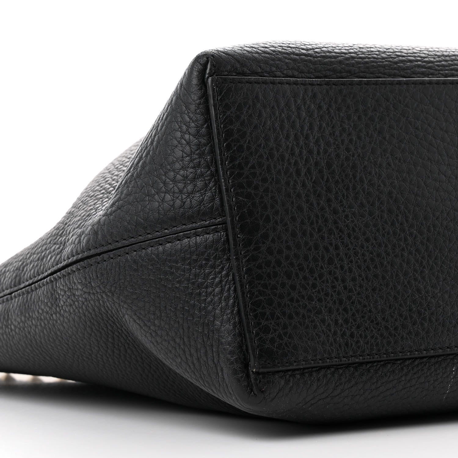Valentino Garavani Grained Calfskin Rockstud Shoulder Tote Black 8 of 9
