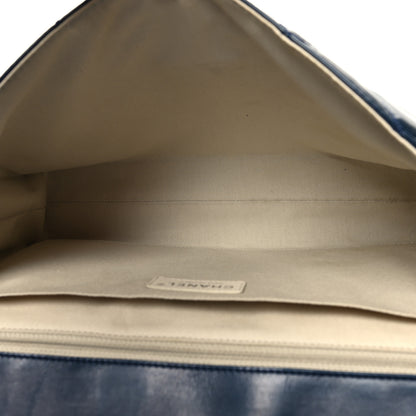 Chanel Vinyl Quilted In the Business Flap Bag Navy Blue 5 of 13