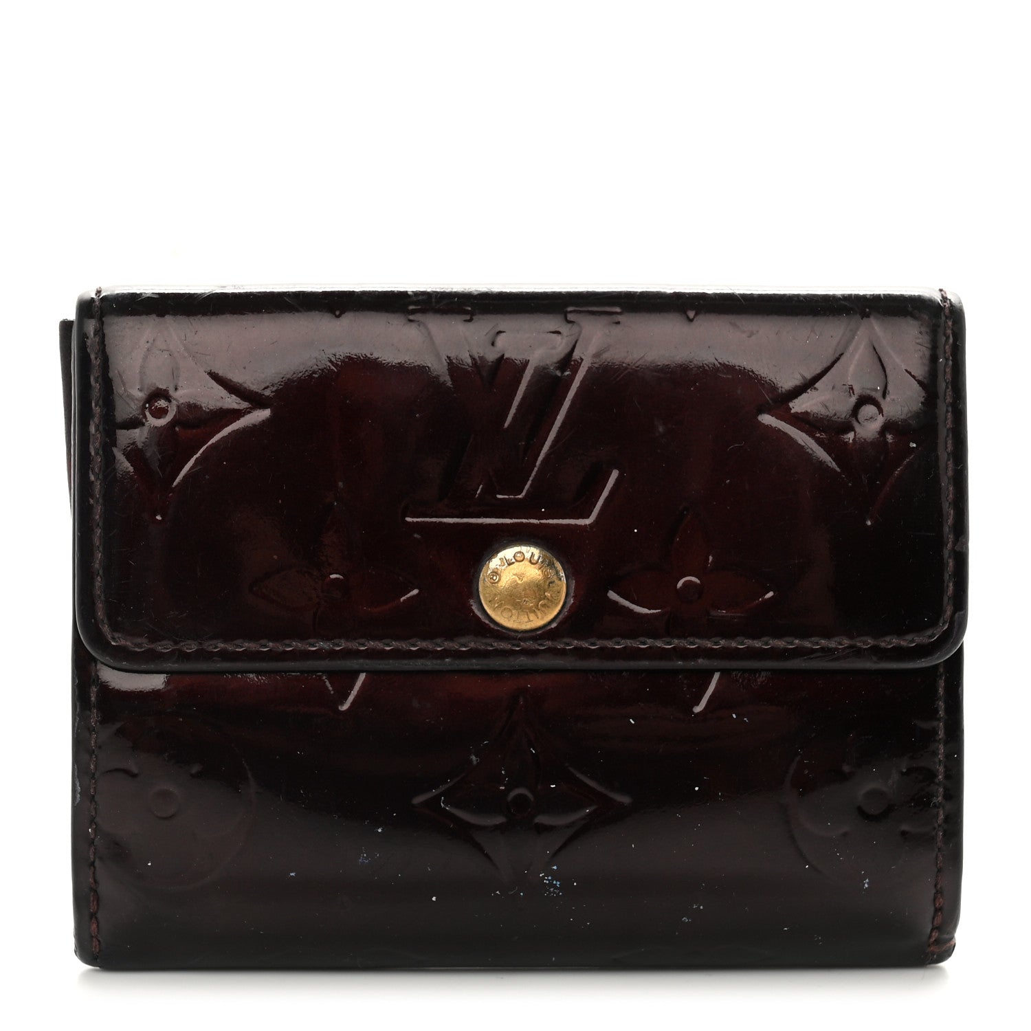 Louis Vuitton Vernis Elise Wallet Amarante 1 of 12