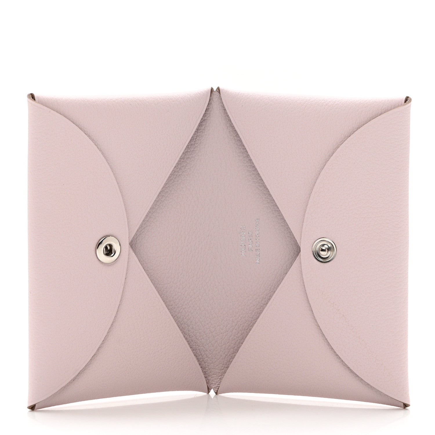 Hermes Evercolor Calvi Card Case Mauve Pale 5 of 6