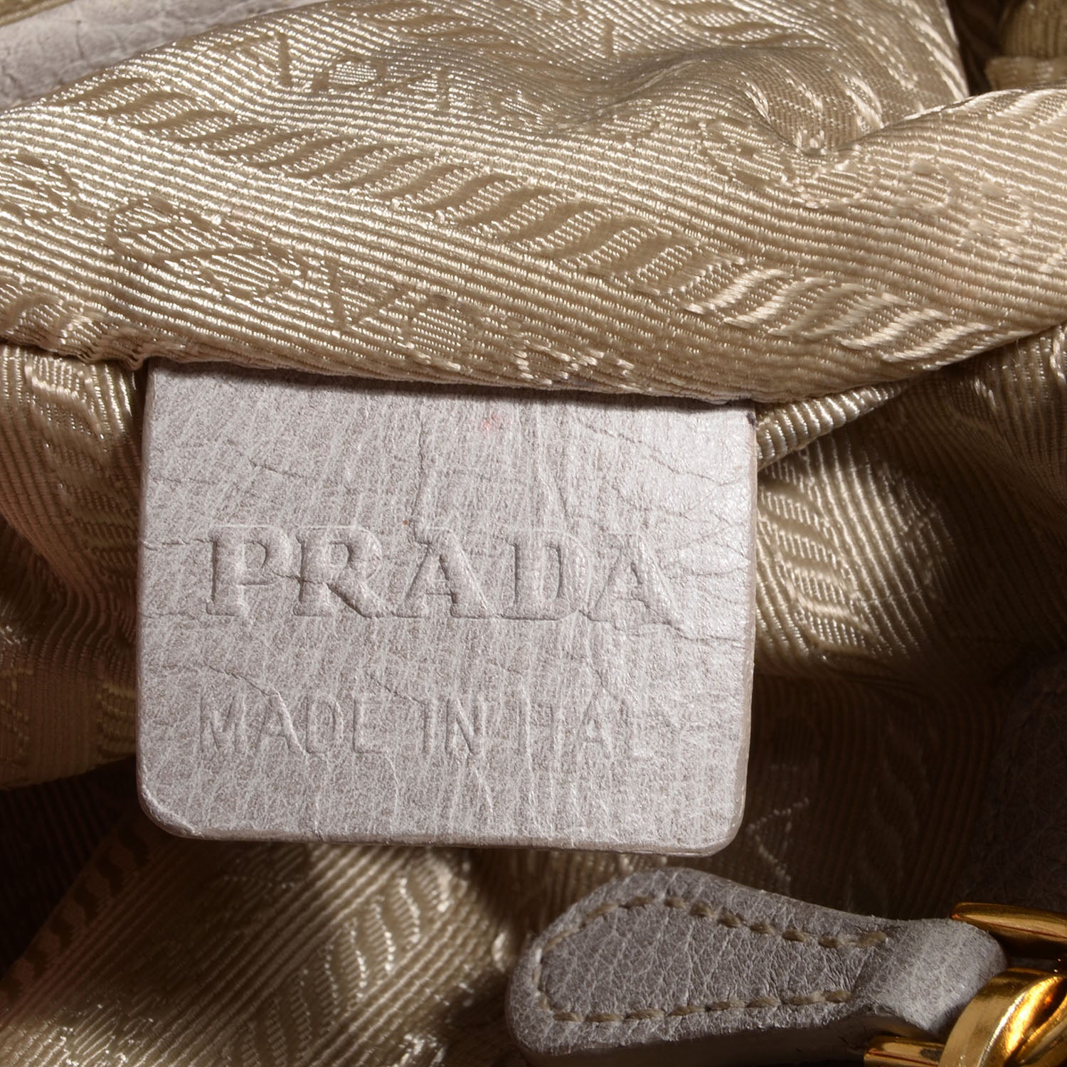 Prada Cervo Antik Shopping Satchel Bianco 9 of 11