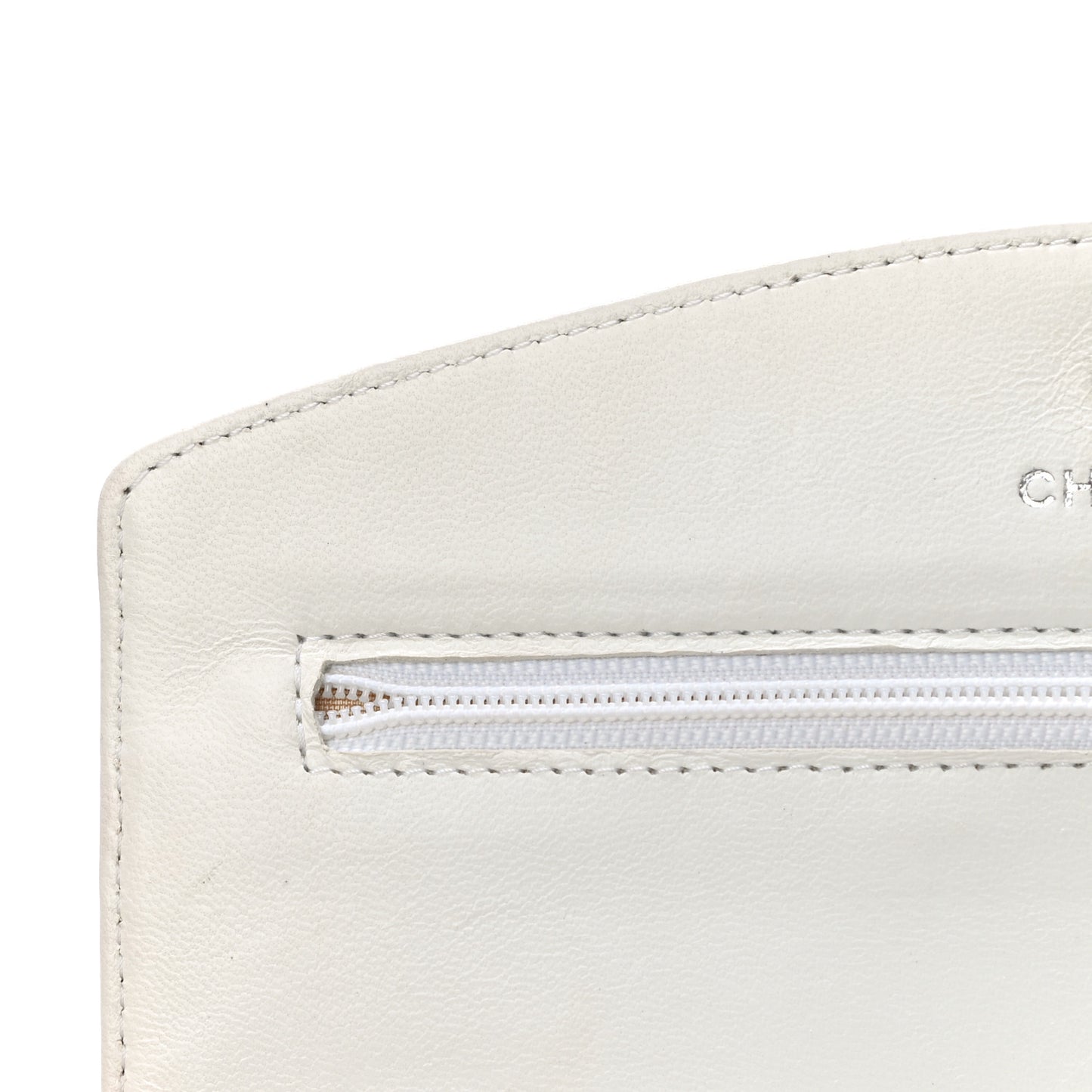 Caviar Timeless CC Wallet on Chain WOC White