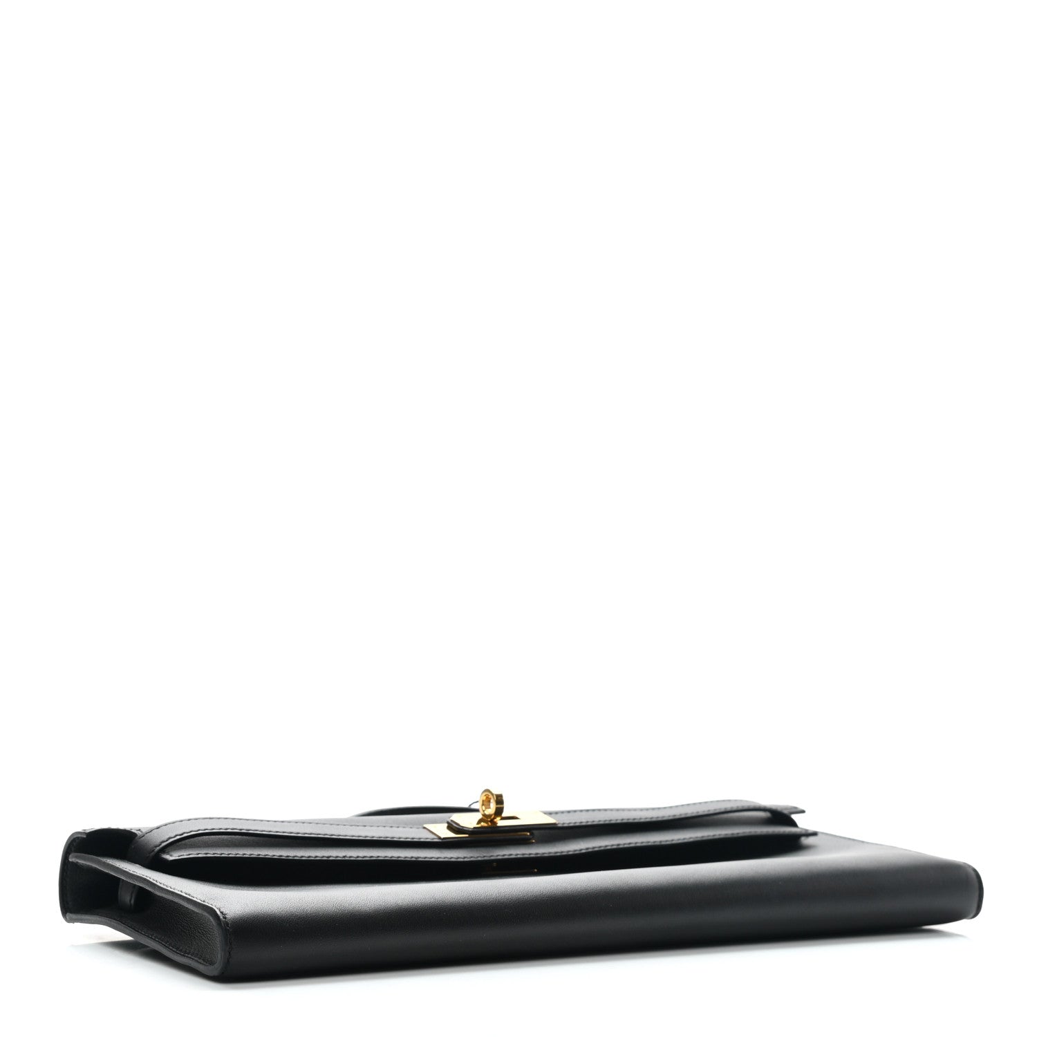 Hermes Swift Kelly Cut Clutch Pochette Black 3 of 10