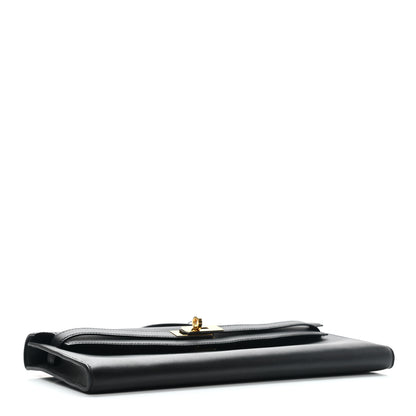 Hermes Swift Kelly Cut Clutch Pochette Black 3 of 10
