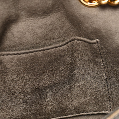 Fendi Glazed Fabric Vitello Century FF 1974 Stamp Patch Mini Double F Crossbody Bag Mogano Panna Black 11 of 11