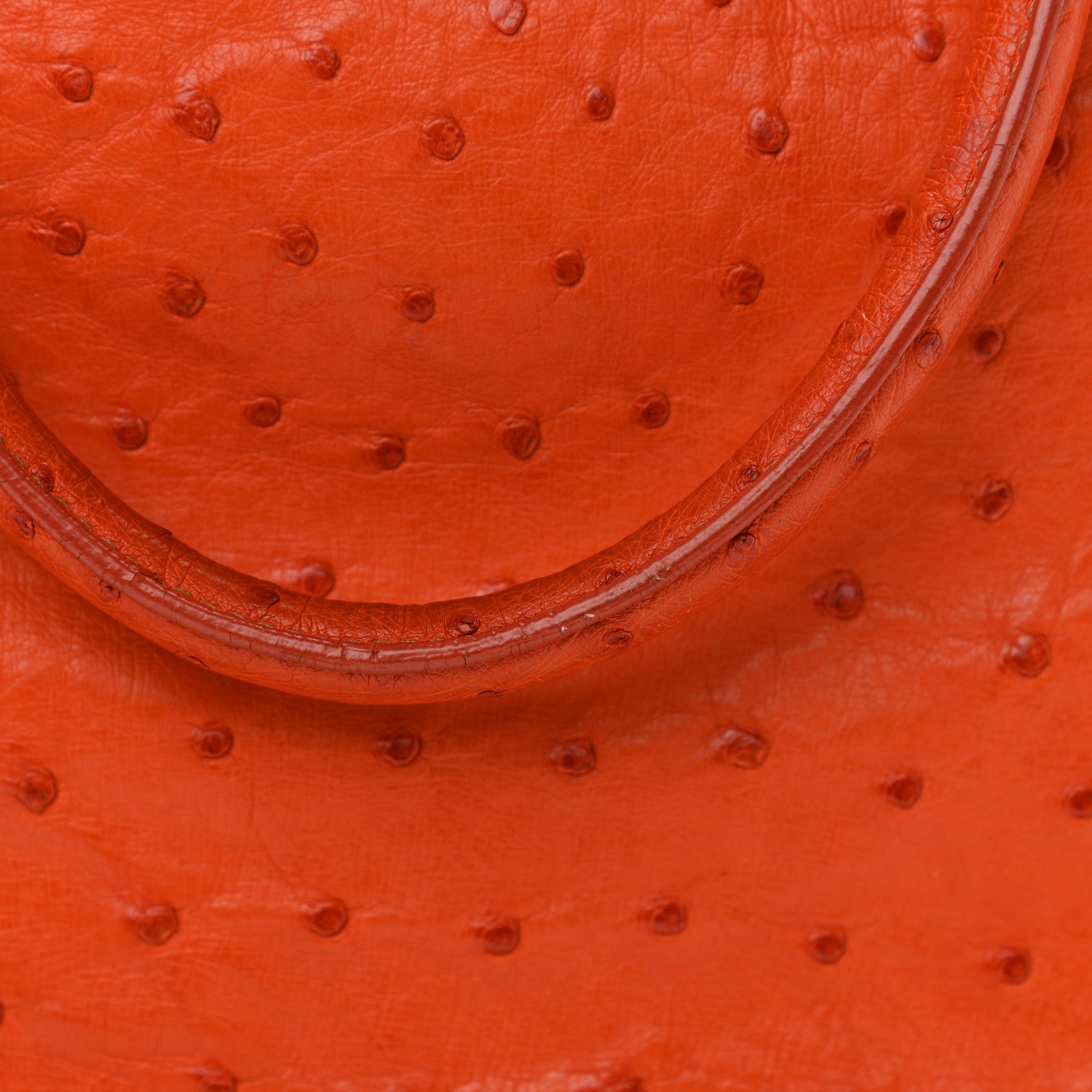 Prada Ostrich Double Zip Tote Papaya 18 of 18