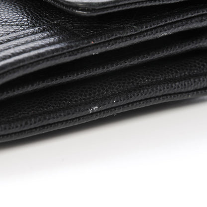 Chanel Caviar Quilted Boy Flap Wallet Black 14 of 14