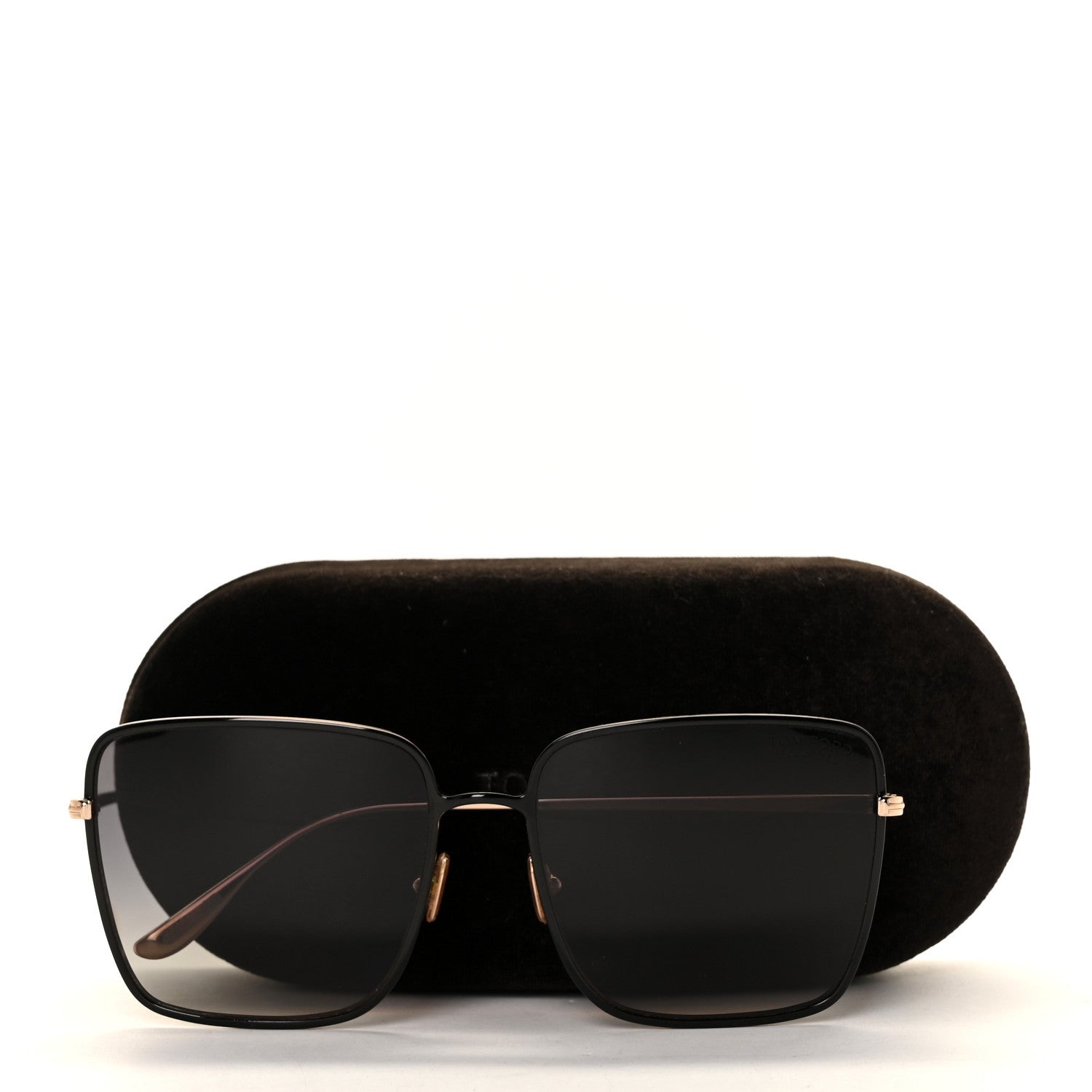 Tom Ford Acetate Polarized Heather Sunglasses TF739 Black 7 of 7