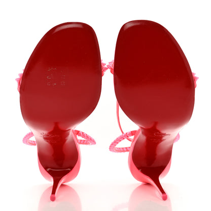 Christian Louboutin Kid Laminato So Me 100 Sandals 40.5 Pink 5 of 7