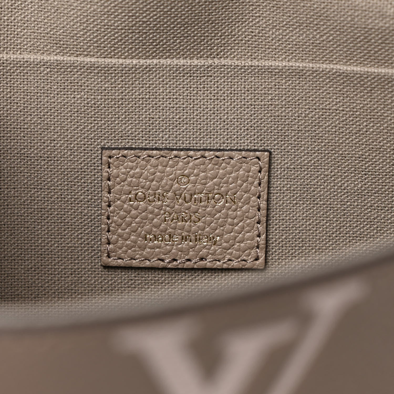 Louis Vuitton Empreinte Monogram Giant Felicie Pochette Tourterelle Creme 8 of 11