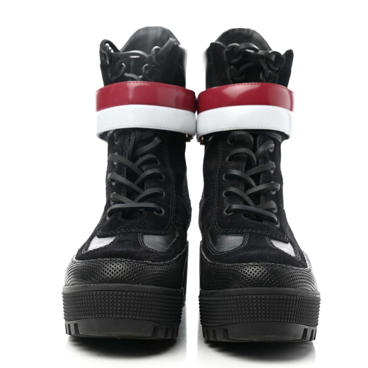 Louis Vuitton Suede Calfskin Laureate Platform Desert Boots 37 Black 2 of 10