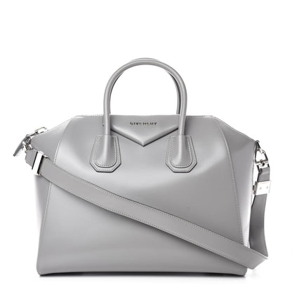 Givenchy Shiny Lord Calfskin Medium Antigona Pearl Grey 1 of 10