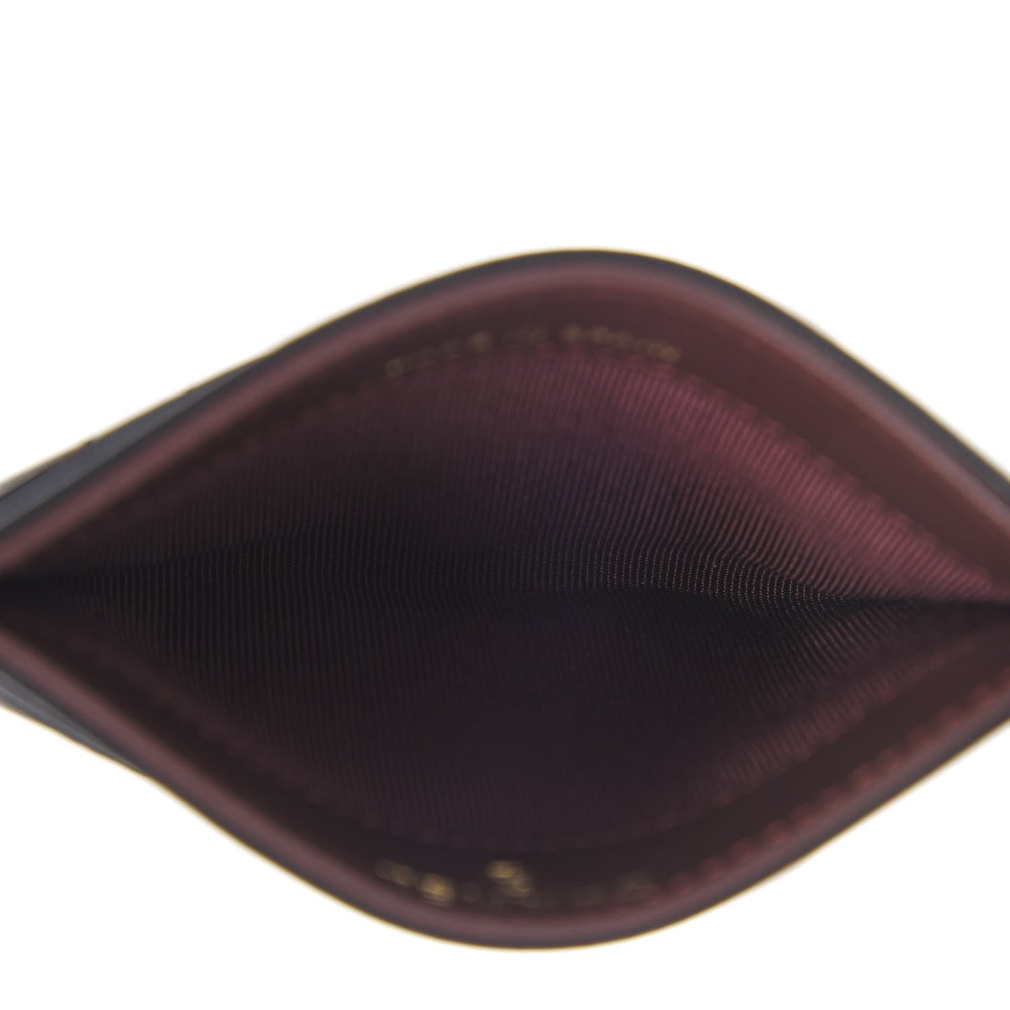 Lambskin Quilted Card Holder Black