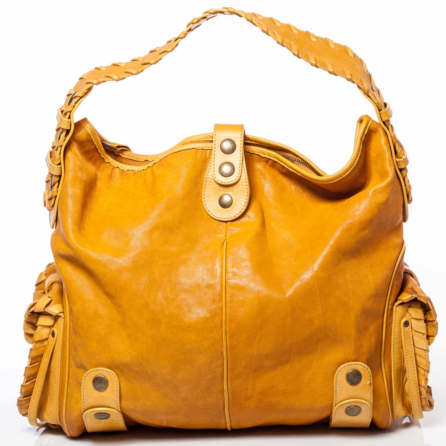 Calfskin Silverado Hobo Yellow