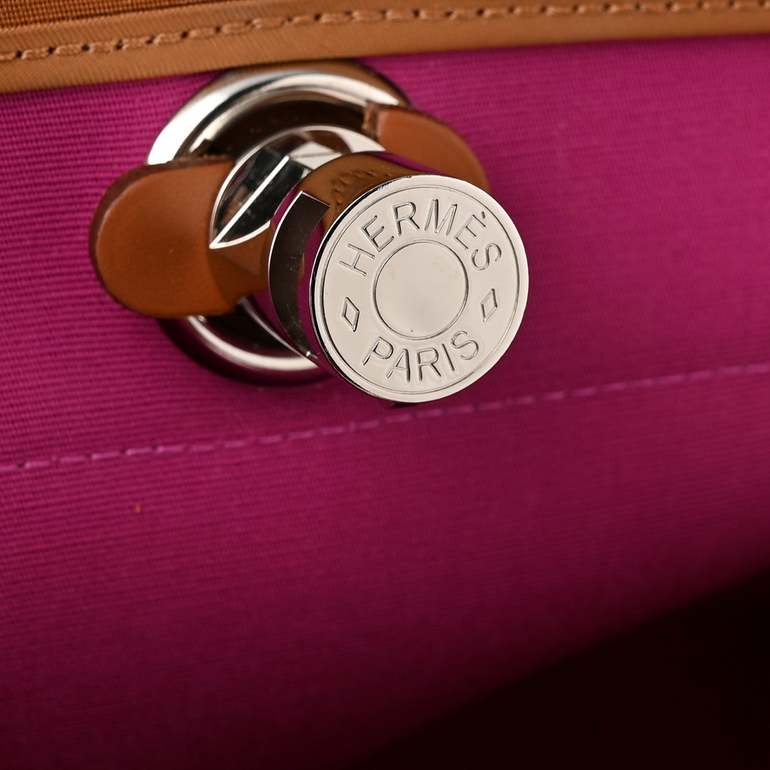 Hermes Toile Officier Vache Hunter Verso Herbag Zip PM 31 Dune Magnolia Fauve 8 of 12
