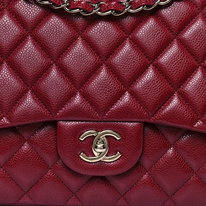 Chanel Caviar Quilted Maxi Single Flap Dark Red 7 of 15