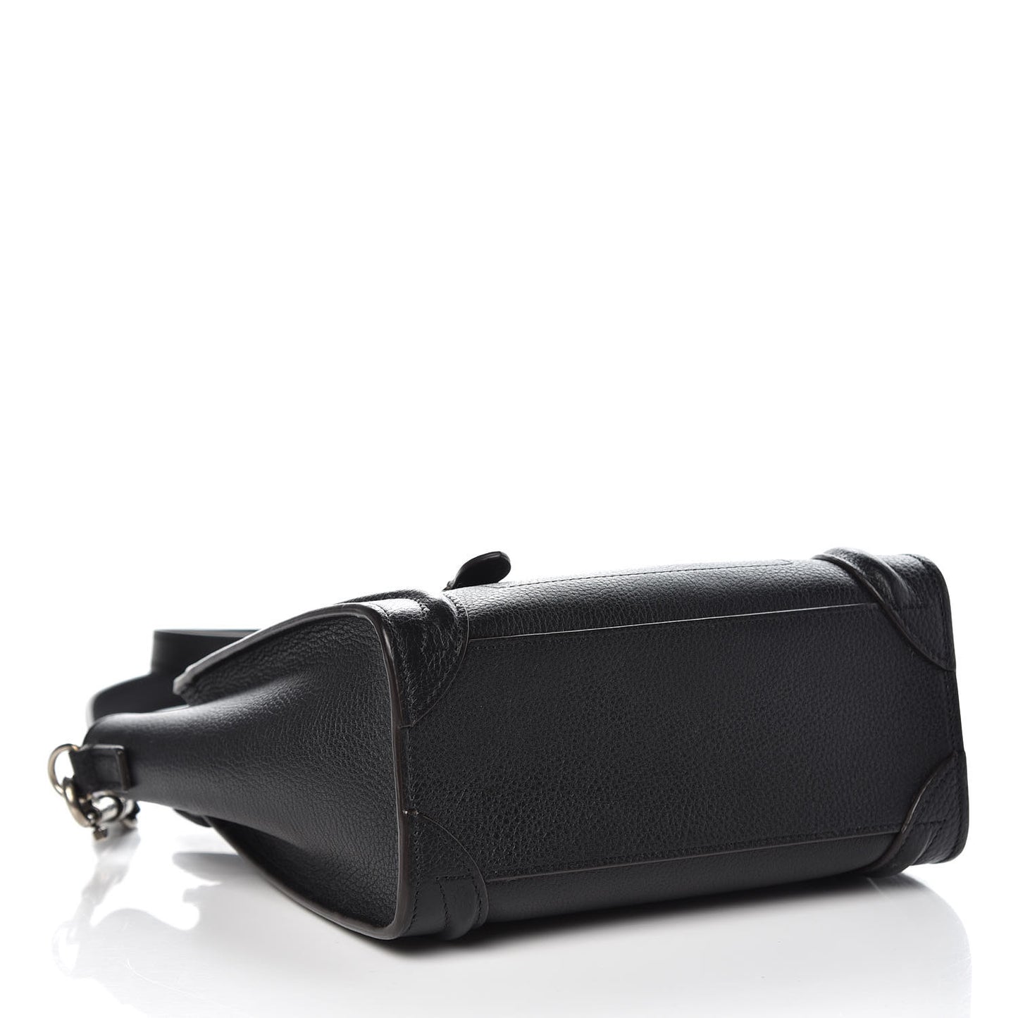 Drummed Calfskin Nano Luggage Black