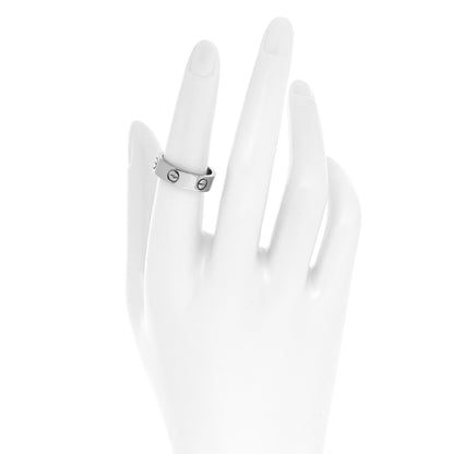 Cartier 18K White Gold 5.5mm LOVE Ring 53 6.25 2 of 5