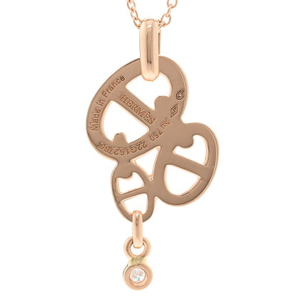 Hermes 18K Rose Gold Diamond Chaine D'Ancre Enchainee Necklace MM 4 of 6