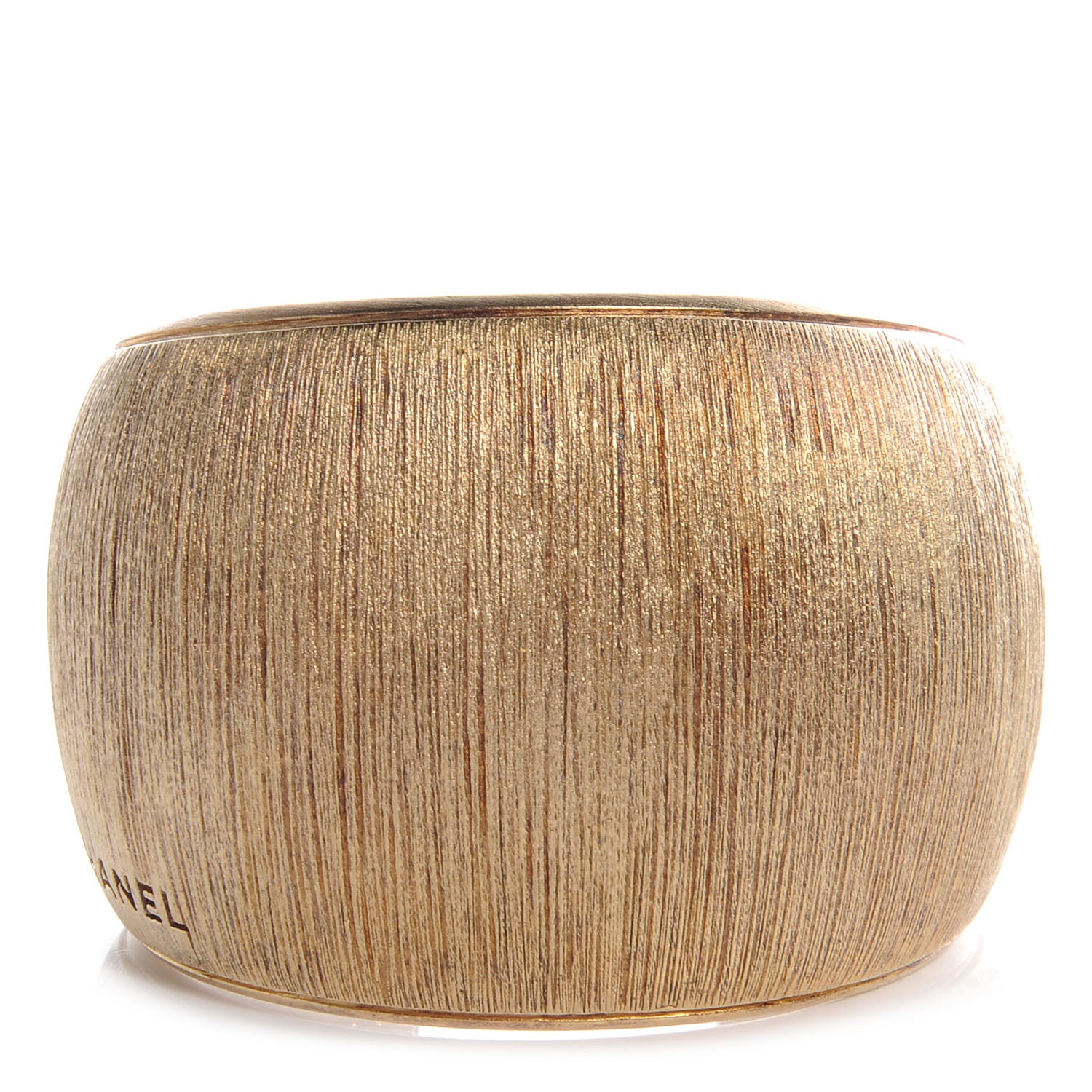 Chanel Textured Cuff Gold 1 of 6