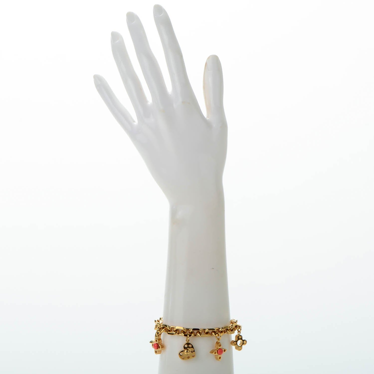 Louis Vuitton Hide and Seek Charm Bracelet Gold 2 of 6