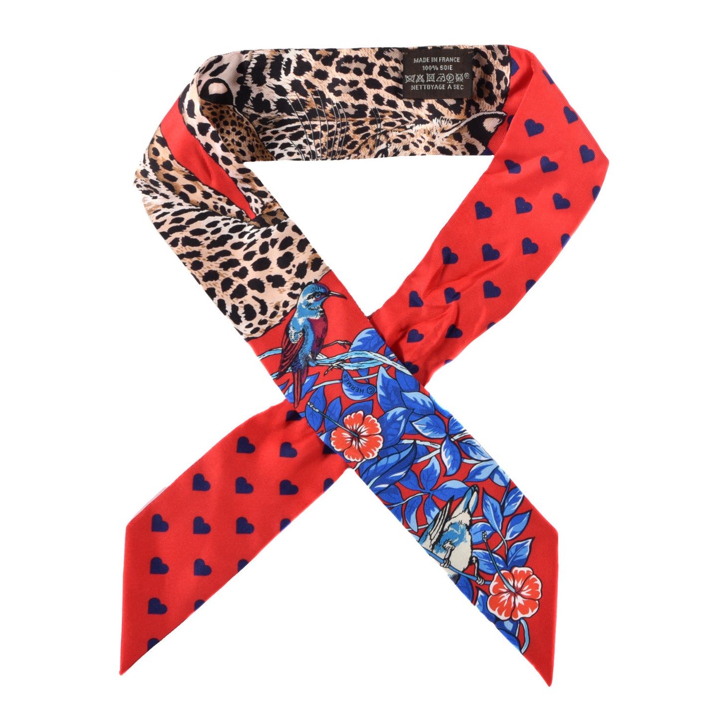 Silk Jungle Love Love Twilly Rouge Marine Fauve