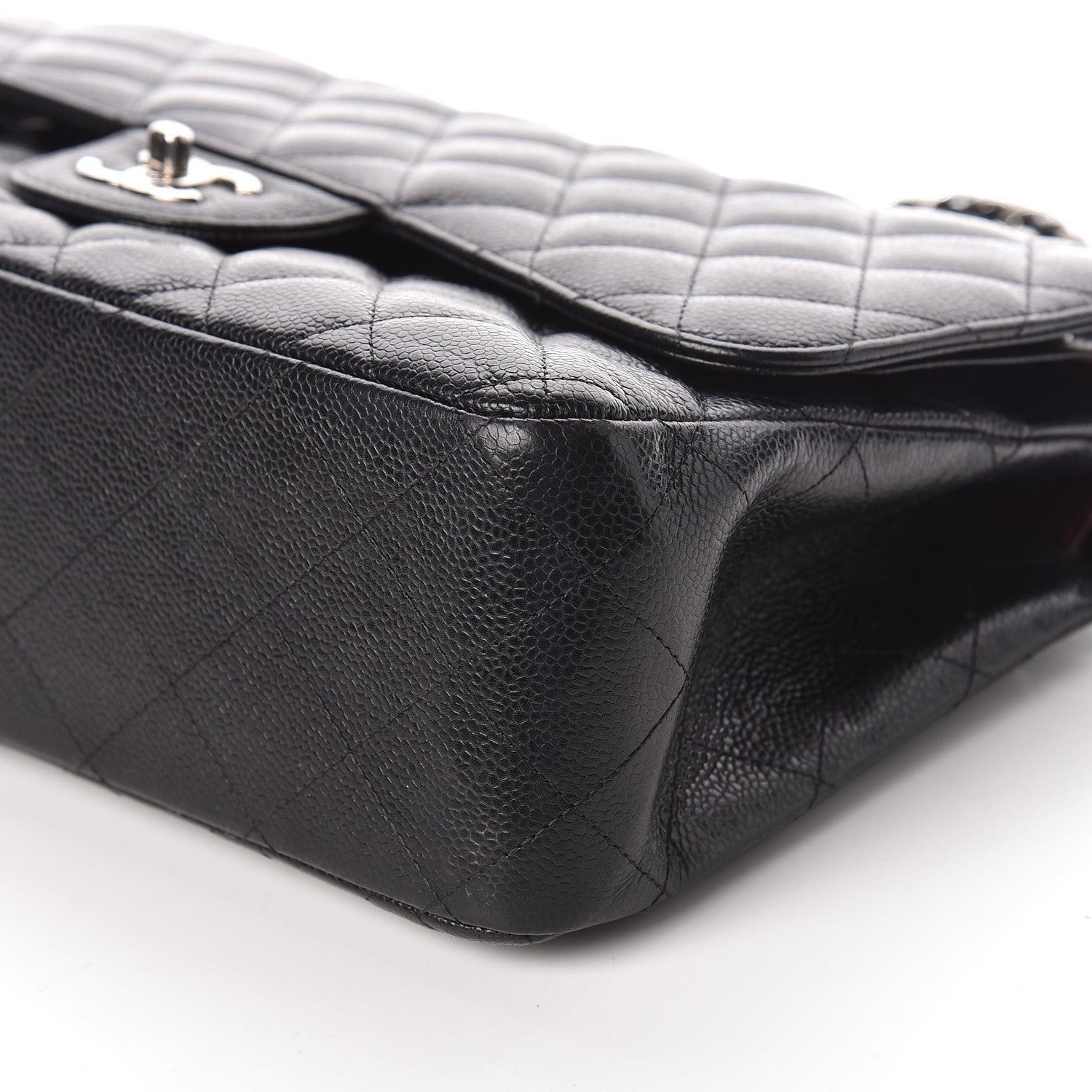 Chanel Caviar Quilted Jumbo Double Flap Black 6 of 11