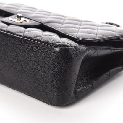 Chanel Caviar Quilted Jumbo Double Flap Black 6 of 11