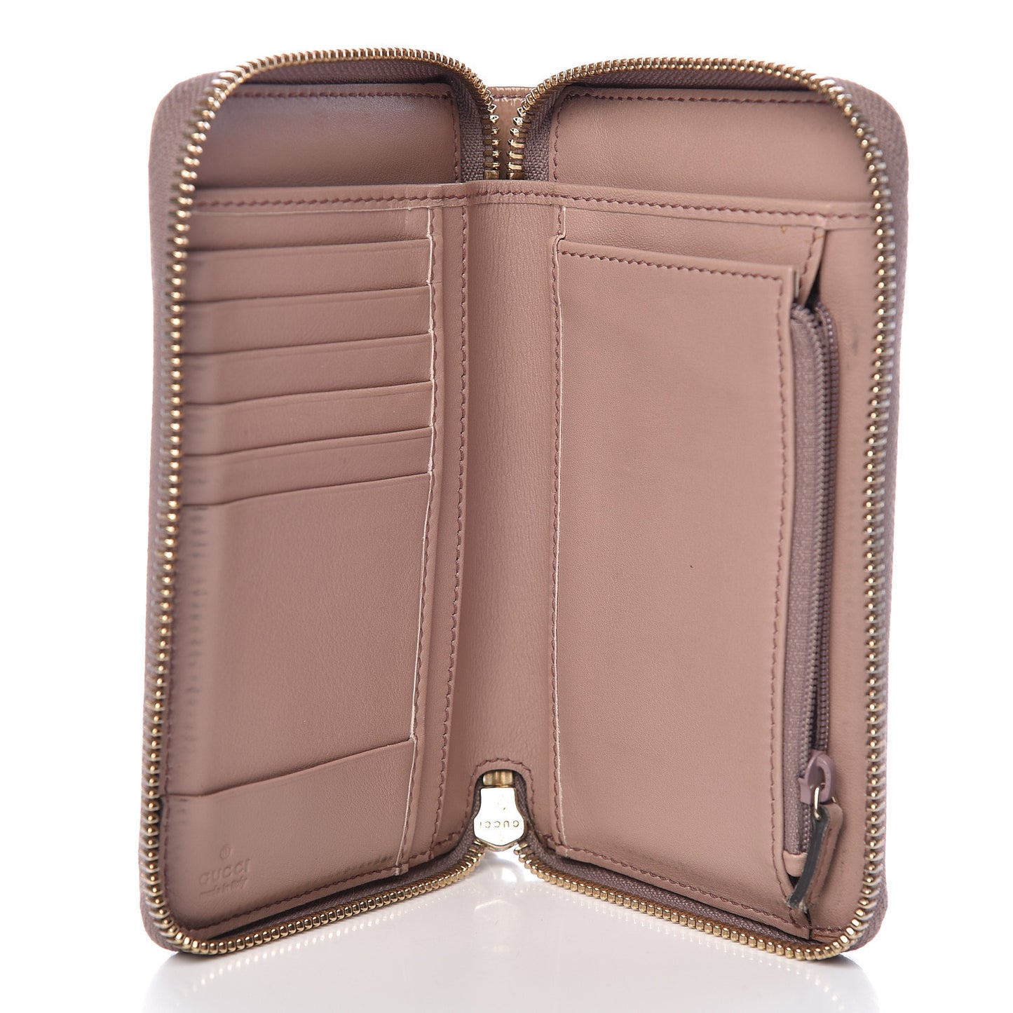 Patent Medium Soho Zip Around Wallet Dark Cipria