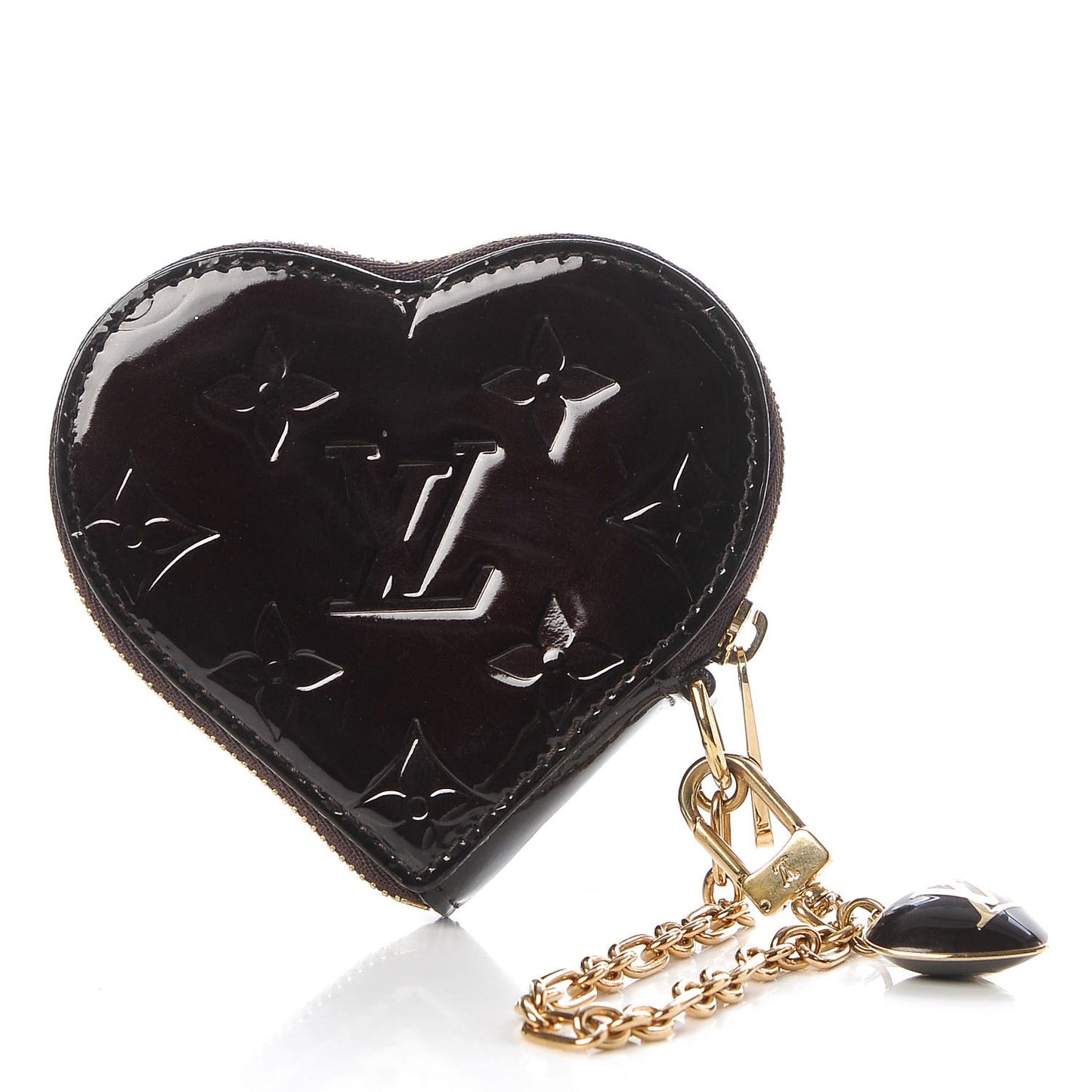 Vernis Coeur Heart Coin Purse Amarante