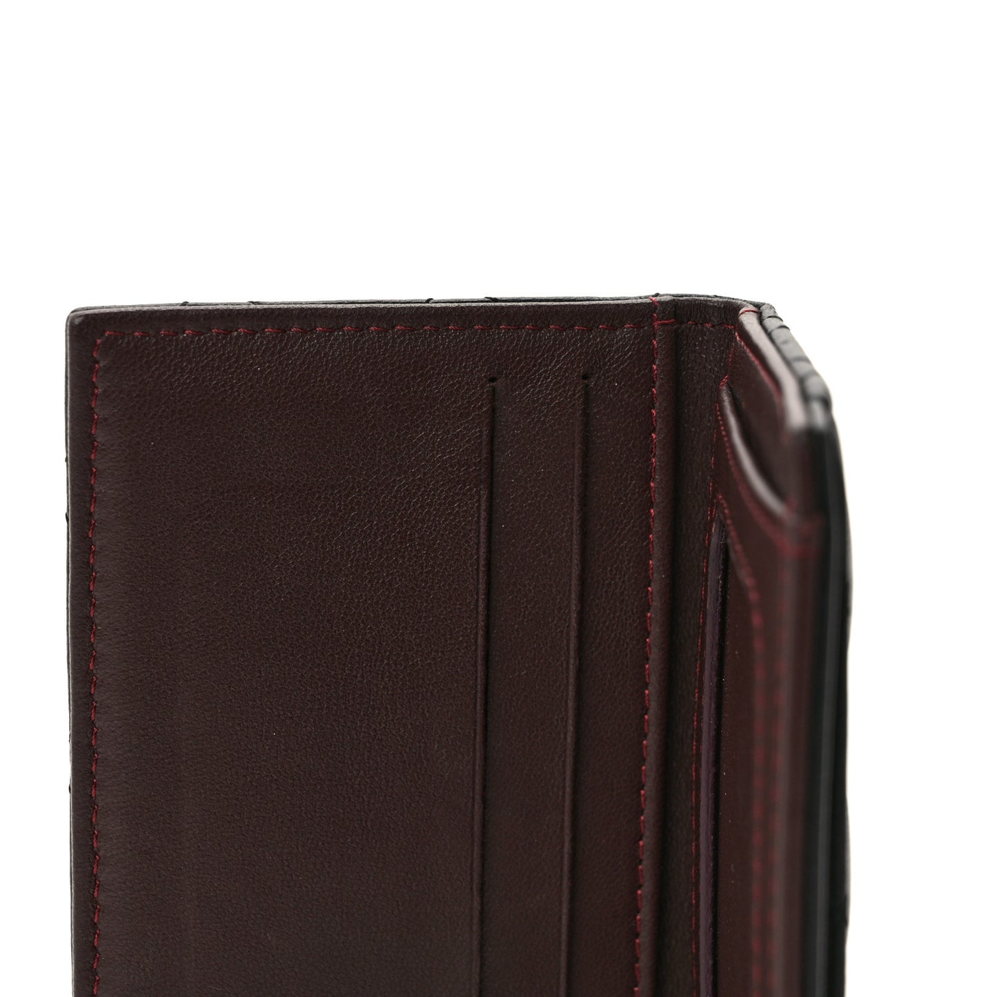 Lambskin Quilted Card Holder Wallet Black