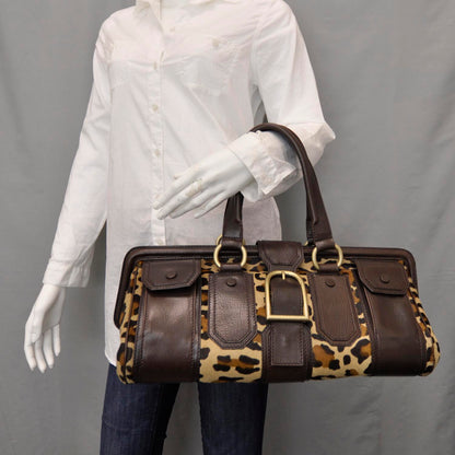 Celine Pony Hair Large Framed Ella Satchel 2 of 8