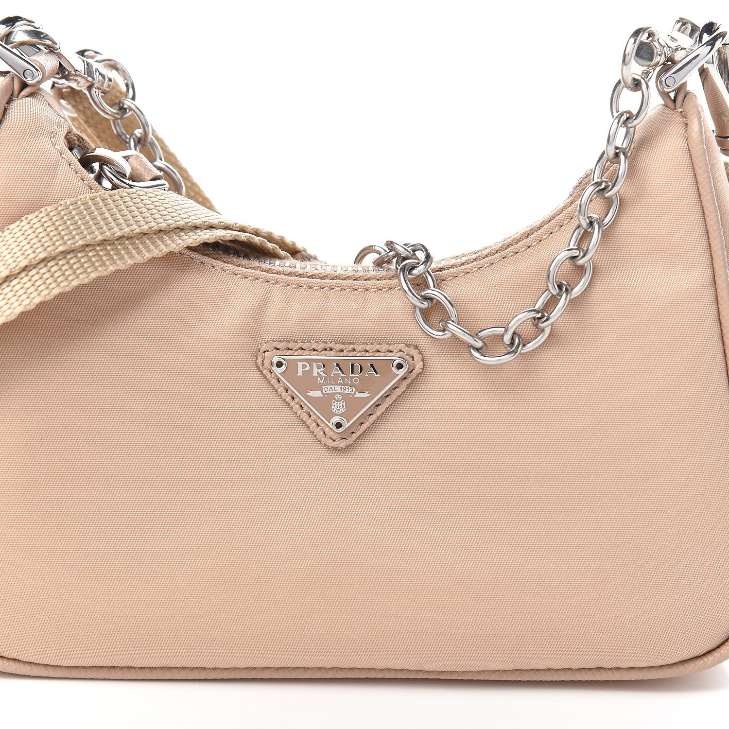 Prada Tessuto Nylon Saffiano Mini Re-Edition 2000 Shoulder Bag Cammeo 9 of 10