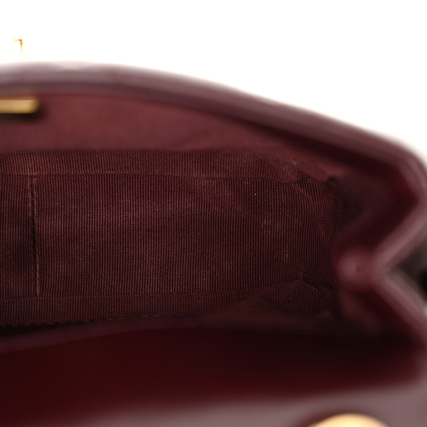Chanel Shiny Lambskin Quilted Twist CC Square Flap Burgundy 12 of 13