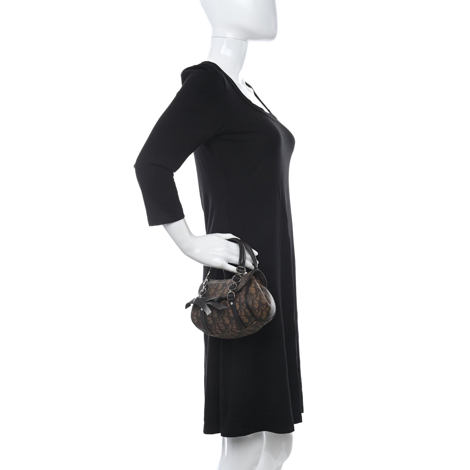 Christian Dior Monogram Mini Romantique Trotter Bag Brown 1 of 10