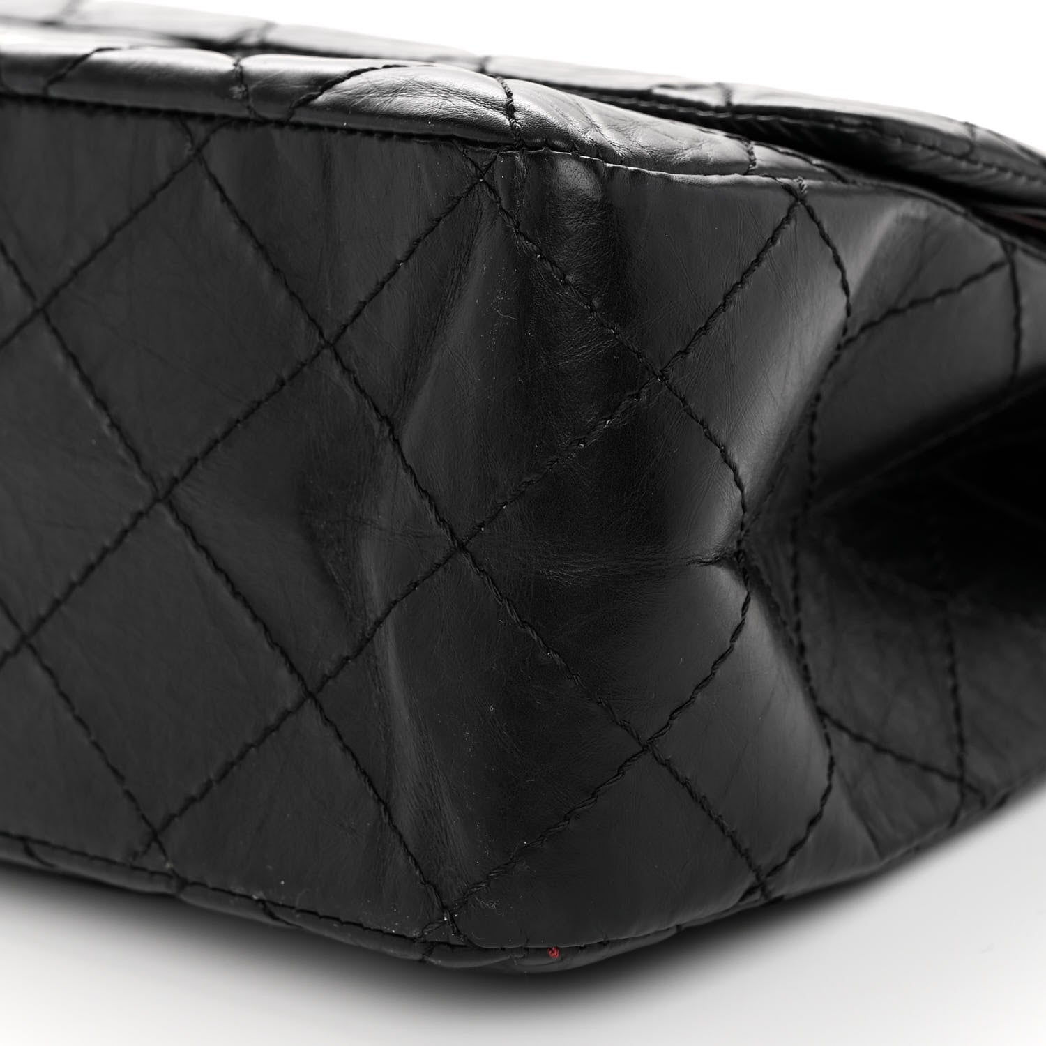 Chanel Aged Calfskin Quilted 2.55 Reissue 227 Flap Black 10 of 12
