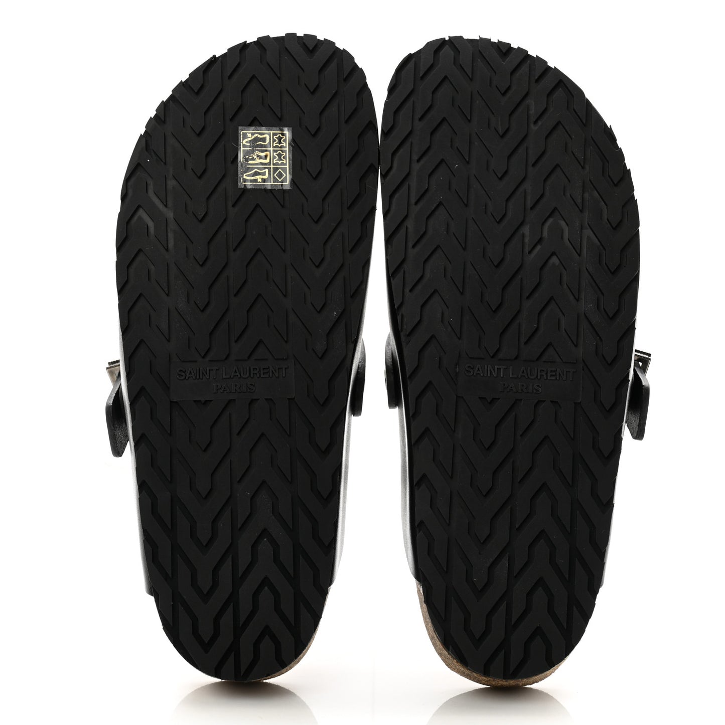 Calfskin Buckle Jimmy Clog 38.5 Black