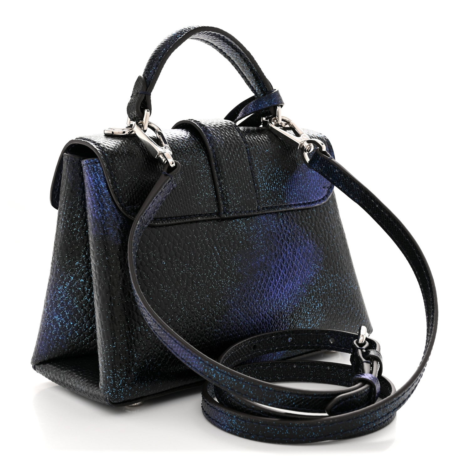 Louis Vuitton Iridescent Snakeskin Rose Des Vents Mini Blue 4 of 11