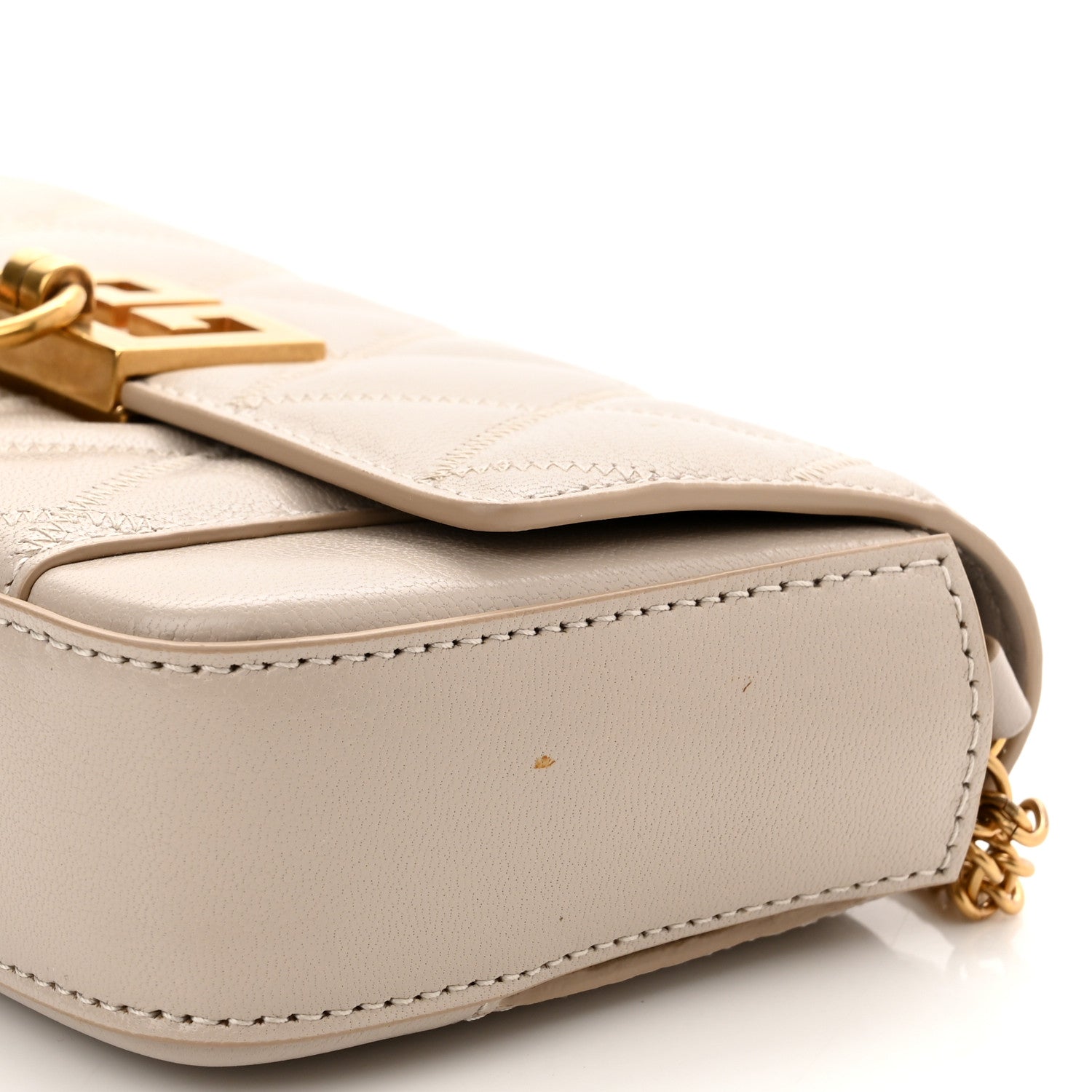 Givenchy Goatskin Quilted GV3 Mini Pocket Convertible Bag Natural 11 of 11