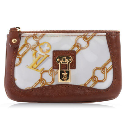 Louis Vuitton Monogram Charms Key Pouch White 1 of 6