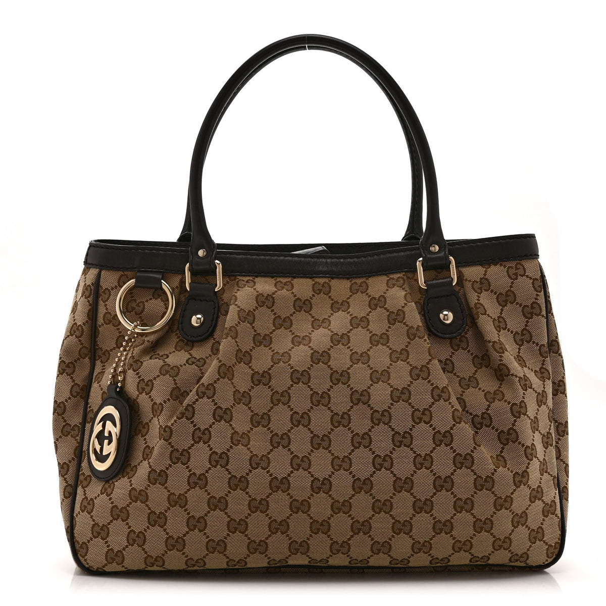Gucci Monogram Medium Sukey Top Handle Tote Brown 1 of 12