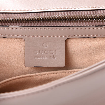 Gucci Calfskin Matelasse Small GG Marmont Top Handle Shoulder Bag Porcelain Rose 5 of 13